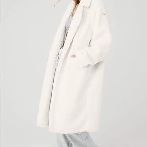 Alo yoga white Sherpa coat
